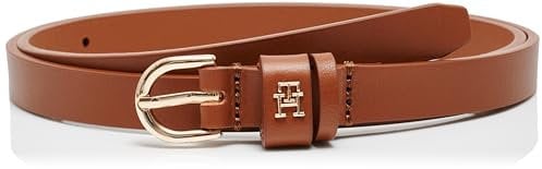 Tommy Hilfiger Damen Gürtel Essential Effortless 1,5 cm Schmal, Braun (Cognac), 95 cm