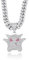 Herren Halskette, kubanische Gliederkette, klassische Panzerkette, Edelstahl Kette Herren Mens, Punk, Hip-Hop Kette Cuban Chain Necklace, für Jungen, Schmuck Geschenke, Silber
