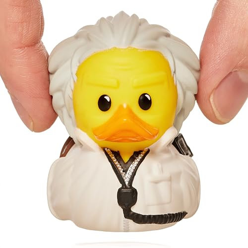 TUBBZ Kleine Doc Brown Sammelbare Vinyl-Gummientenfigur - Offizielles Zurück in die Zukunft Merchandise - Retro Action Filme & TV