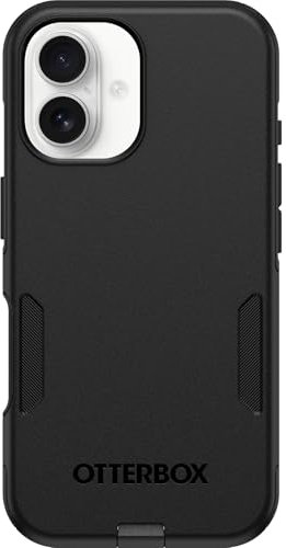 OtterBox Commuter Series MagSafe Case for iPhone 16 Plus, Shockproof, Drop proof, Rugged, Protective Case, 3x Tested to Military Standard, Black