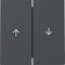 Gira 329428 Wippe Anthrazit 2-Fach