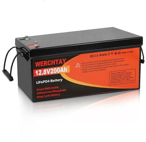 LiFePO4 battery 200Ah 12V Lithium 5120Wh 4000-15000 cycles for solar systems, marine batteries, RV batteries, power plants, energy storage for off-grid applications