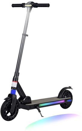 KHHK Elektroroller für Kinder mit LED-Anzeige, 8 Faltbarer Elektroroller, 250W Motor, Höchstgeschwindigkeit 20 km/h, höhenverstellbar, geeignet für Kinder und Jugendliche von 8-16 Jahren