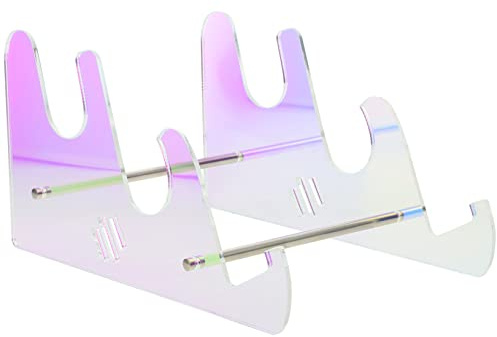 FUNNETOYU 3-tier Acrylic Keyboard Holder with Metal Base Keyboard Display Stand for Desk Ergonomic Stand for Office Home