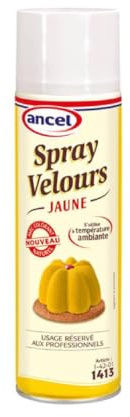 Ancel Spray Velours Rouge, Jaune, Brun, Blanc 500ml/Bombe - Livraison Gratuite France (Velours jaune, 1)