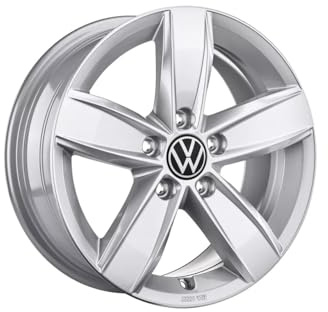Volkswagen Corvara Cerchio in Lega, Brillantsilber, 5,5J x 15 Pollici, PCD 100/5, ET 40mm, per Auto, Alluminio