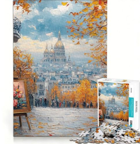 Teenager-Puzzle mit 1000 Teilen Motiv Malen im August Entspannungsspiel Heimdekoration geeignet für die Schreibtischdekoration 38x52cm