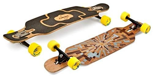 Unbekannt Loaded Longboard Cruiser Komplettboard Tan Tien Drop Through - 38.9 x 8.7 inch Drop Thru Komplett mit Koston Kugellagern, Flex Loaded:Flex 1