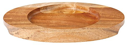 Utopia Cast Iron & Boards, JMP946-000000-B01006, Oval Wood Board 8.5 x 6.25 (22 x 16cm) (Box of 6)