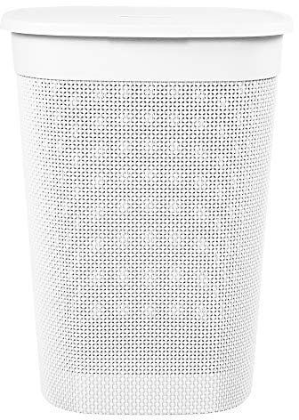 Ondis24 Wäschebox Wäschekorb Filo 55 Liter (weiß)