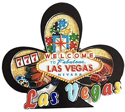 Las Vegas USA 3D Spielkarte Club Kühlschrankmagnet Souvenirs Handgemachte Harz Magnetische Aufkleber Home Küche Dekoration, Las Vegas Kühlschrankmagnet Sammlung Geschenk