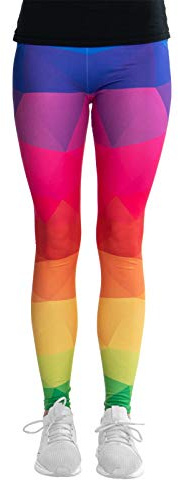 cosey - Neon Line Leggings - knallige Farben- in verschiedenen Leuchtend bunten Designs (Einheitsgröße)