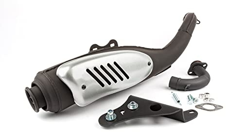 Auspuff Stage6 Street Piaggio | E-Zulassung, eintragungsfrei, homologiert kompatibel mit Gilera Runner 50 Bj. 1999 - 2000, Piaggio NRG 50 Power AC