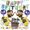 DWTECH Harry Birthday Party Decoration Boys Magical Wizard Themed Party Decorations Happy Birthday Banner Cupcake Toppers Harry Foil Balloons Party Supplies For Kids Potter Birthday Party Balloons
