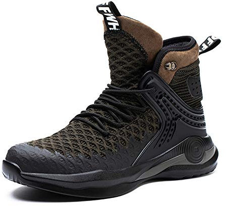 Safety Shoes Men Safety Boots Lightweight Steel Toe Cap Trainers Women Work Boot Breathable Protective Shoes Green