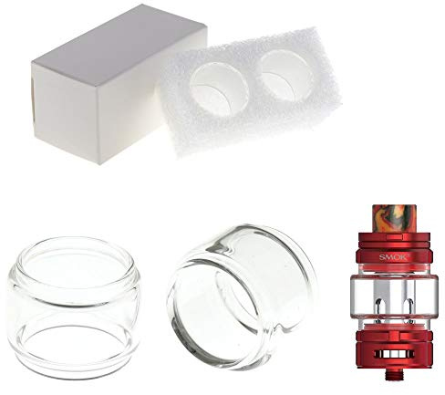 2x Ersatzglas 7,5ml für SMOK TFV18 Verdampfer Tank Bulb Glas Pyrex Tube Glastank Ersatz TFV 18