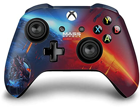 Head Case Designs Offizielle Zugelassen EA Bioware Mass Effect Schlüsselkunst Legendäre Grafiken Matte Vinyl Haut Gaming Aufkleber Abziehbild Abdeckung kompatibel mit Xbox One S/X Controller