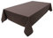 Hochwertige Tischdecke Tischwäsche aus 100% Baumwolle Kollektion Konzept, Farbe & Größe wählbar (Tischdecke - 120x200cm, Chocolat)