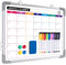 Magnetic Small A3 Whiteboard for Wall, ARCOBIS Monthly Planner Mini Whiteboard 40 x 30 cm Hanging Double-Sided White Board for Planning