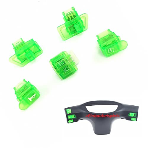 SCHALTER SET in GRÜN * LICHTSCHALTER - HUPE - ABBLEND-FERNLICHT - E-START - BLINKER SCHALTER für BAOTIAN BT49QT BENZHOU YIYING YY50QT REX RS 460 AGM GMX QINGQI QM50QT FLEX TECH TOP SPEED JONWAY