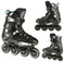 Nils Extreme Inliner für Herren und Damen - Inline Skates - ABEC9 Kugellager - Inliner Erwachsene - 85A Rollen - Rollerskates 38 - Schwarz - NA20001