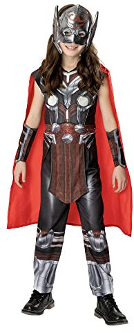 Rubie's Official Marvel Thor: Love and Thunder Mighty Thor Deluxe Child Costume, Kids Fancy Dress, Age 7-8 years Halloween Halloween