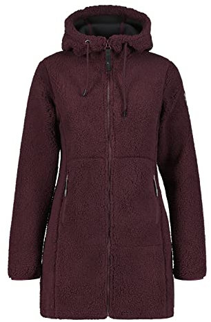 ICEPEAK Damen Funktionsfleecejacke Agra Burgunder S
