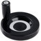 CNCMANS Volant à main avec poignée rotative de 80 mm de diamètre 8 mm de diamètre pour tour SFU1204 fraiseuse industrielle (80 mm x 8 mm)