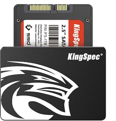 KingSpec 128 Go 2,5 SSD SATA III Interne - 550 Mo/s Lecture, 520 Mo/s Écriture avec technologie NAND 3D Flash, pour mise à niveau d'ordinateur portable et PC de bureau