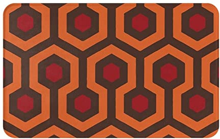 MIWOIE Shining Overlook Teppich, 50,8 x 80 cm, saugfähiger Outdoor-Schuhschaber für den Eingang, buntes Muster, rutschfeste Fußmatte/Teppich.