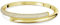 Swarovski Bracelet-jonc Dextera, Fermoir magnétique, Blanc, Placage de ton or