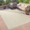 Paco Home Outdoor Teppich Wetterfest Balkon Küche Wohnzimmer Orientalisches Muster Vintage Optik Einfarbig 3D Modern, Grösse:160x220 cm, Farbe:Creme 3