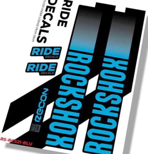 Ride Decals RockShox Recon Silver Boost MY21 (Model Year 2023) - Blue Matte