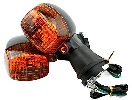 RaamKa Blinker Motorrad Hinten Blinker Licht Passend for KAWASAKI NINJA 250 500/R ZRX1200S Z750 Z1000 ZX6R ZX7R ZX9R ZX10R ZX12R motorrad Anzeige Lampe Motorrad Blinker (Color : Amber)