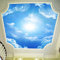 SABORR Selbstklebende PVC-Deckentapete 3d Wohnzimmertapete blauer himmel weiße wolken sonnenschein schlafzimmer dach dekorative kunst aufkleber