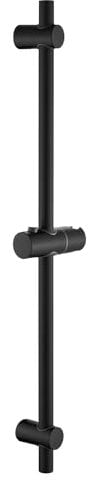 MAMHUN Barra de Ducha Acero Inoxidable, 68cm Barra Ducha Pared con Soporte Alcachofa Ducha Ajustable Negro Mate