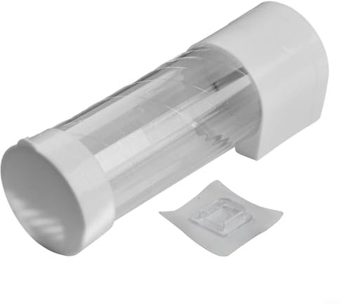 Hasaller Portabicchieri usa e getta da parete in carta o plastica, dispenser per acqua, antipolvere, colore bianco