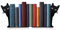 Ecqizer Serre-Livres en métal en Forme de Chat Voyant de Chat Mignon pour étagères, Objets décoratifs, Maison, Bureau, bibliothèque, Cadeau pour Les Amoureux des Chats pour Femme (Noir)
