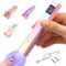 Saviland Lampe U V Ongles Gel sans Fils, 12W Lampe à Ongles Portable avec Affichage LCD, Mini Lampe U V Pour Durcir Colle à Ongles Capsules Vernis Semi Permanent Gel Construction Ongle