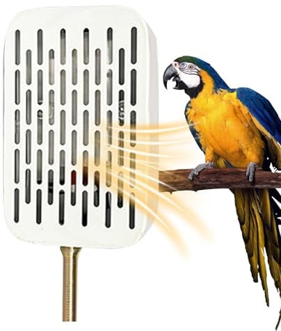 Vogelkäfig-Heizung – Beleuchtung, Vogellampe simuliert natürliche Umgebung, Vogelkäfig, kausicherer Metalldraht, Vogel-Heizung | Schnelles Erhitzen für Papageien, kleine Vögel, Reptilien, Schildkröten