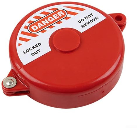 Industrial Safety Gate Valve Lockout, Portable Design for Round Tank Gas Bottle, ABS Plastic Material (25-64mm)
