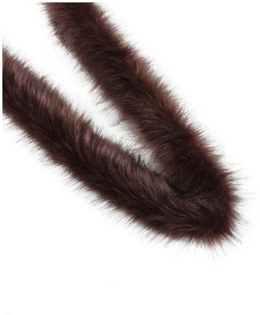 Rockreyoa Kunstfell Borte 8-10cm, Fellstreifen zum Nähen, Basteln | Weiche Fellimitat Kante, Kunstpelzband für DIY Projekte, Kostüme, Kleidung, Accessoires und kreative Dekoration