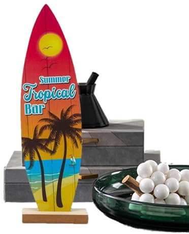Surfbrett-Mittelstücke für Tische | Tropische Bartisch-Mittelstücke –