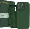 EYDELE Quadrupla Protezione per iPhone 15 Pro Max - Case Rigido | Fodera in Microfibra | Custodia Silicone Anti Impronta - Cover Verde abete