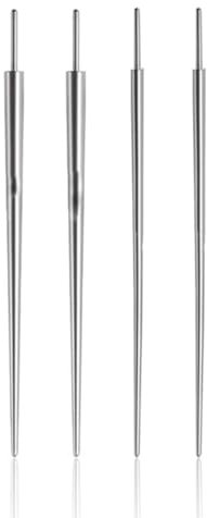 BEPSYOM 4 Pcs Piercing Taper Insertion Chirurgenstahl Piercing Tool Body Stretching Piercings Kit Assistant Tool (1mm, 1.2mm)