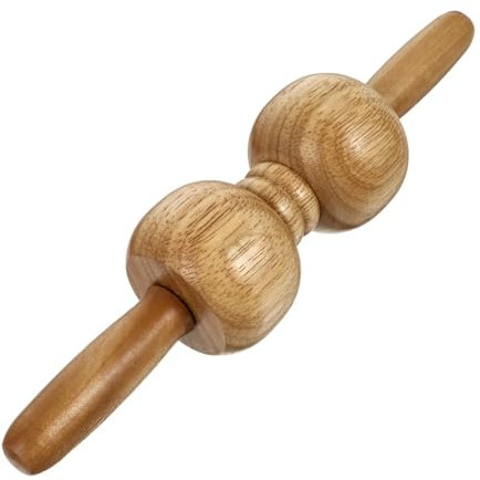 COLLBATH 1Stk Eiche Massage rad Gesichtskratzbrett Körpermassagebrett Muskelrolle massagematte ganzkörpermassage hand massager rückenmassagegerät aus eiche Gesundheitsmassagegerät Yellow
