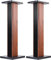 Suuiwau Supporti universali per altoparlanti da 90 cm, con venature del legno, coppia di supporti da pavimento per monitor da studio, per home theater, con funzione di sintonizzazione con riempimento