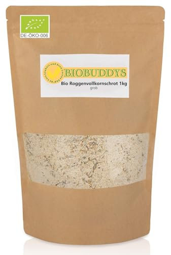 Bio Roggenvollkornschrot grob – natürlich und Ideal für traditionelles Brotbacken - 1kg