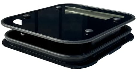 DeinVan.de universal Echtglas Dachluke S 40x50cm, Dachhaube, Dachfenster, geeignet für Kastenwagen, Camper, Vans und Wohnmobile