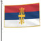 Flagge Der Serbisch-Orthodoxen Kirche Hofflagge Langlebig Flagge Lustige Fahne Für Porch Balkon Innen 90X150 Cm